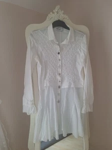 Gorgeous Elisa Cavaletti Bohemian New Romantic Retro Vintage Fit & Flare Blouse - Picture 1 of 6