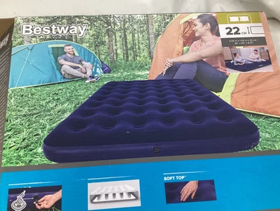 Bestway Pavillo Air Bed, Blue Horizon, 203 x 152 x 22 cm, Double - Image 1 of 4