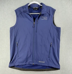 Marmot Men's Vest Size L Navy Windbreaker Full Zip Sleeveless Heaven Hill Brands - Picture 1 of 10