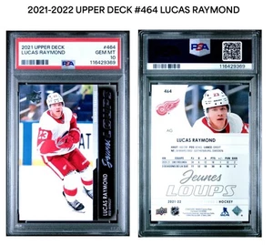 2021-22 Upper Deck Series 2 Young Guns PSA 10 Lucas Raymond Rookie #464 - Bild 1 von 3