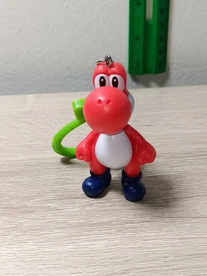 *FREE SHIP* 2" RED YOSHI BackPack Buddies Clip Keychain Super Mario - Image 1 of 4