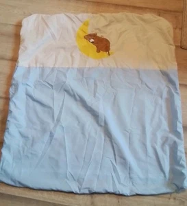 Baby Bettdeckenbezug, Blau mit Bär, 80x80 cm - Bild 1 von 1