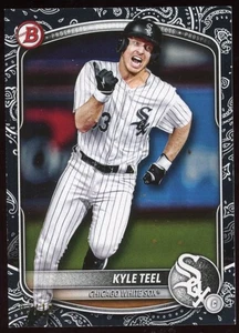 Kyle Teel 2025 Bowman #d/10 Rookie Black Paper Chicago White Sox - Imagen 1 de 2