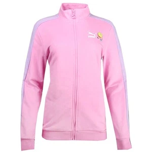 PUMA T7 Full Zip Track Jacket X Sb Girls Pink Casual Athletic Outerwear 53867659 - Picture 1 of 3
