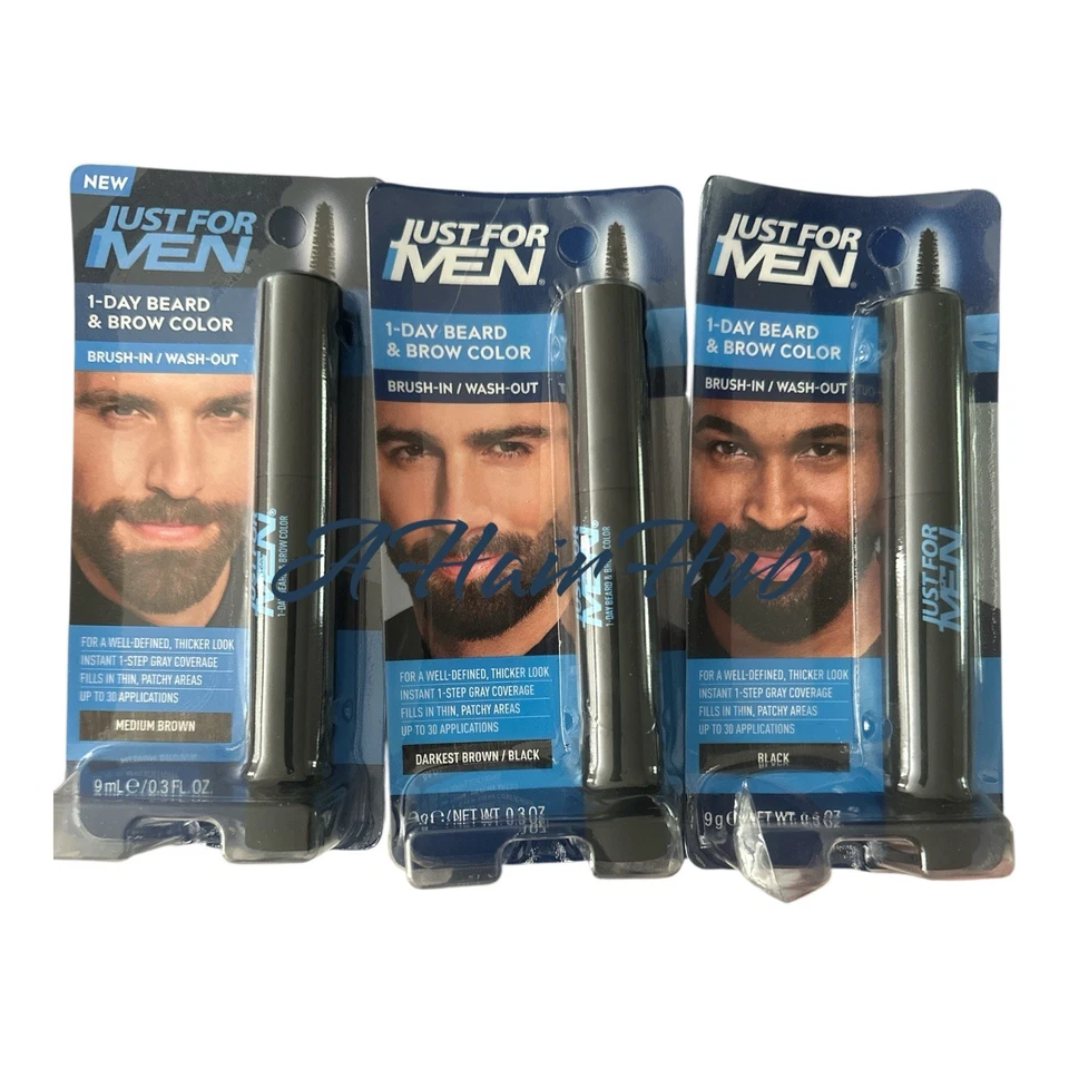 Just for Men 1-Day Beard & Brow Color, U Choose  Color for Beard and Eyebrows. - Image 1 of 1