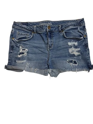 Pantalones cortos para mujer Aeropostale midi elásticos desgastados talla 12 Foto 1 de 3