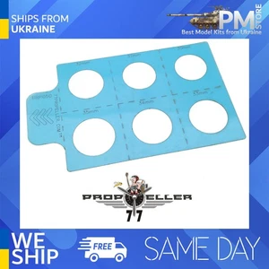 77Hélice PRP050 SPRAY MASKING Aerógrafo ESTENCIL Set 3 - Imagen 1 de 2