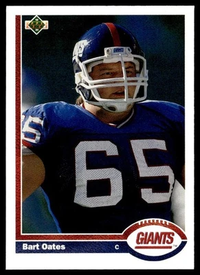 1991 Upper Deck Bart Oates New York Giants #418 - Image 1 of 2