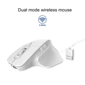 Silent Wireless Mouse Portable Mini 2.4G Optical Mobile Mouse White HG - Picture 1 of 12