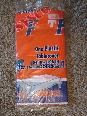 Mantel de plástico Florida Gators 54" x 108" Florida Gators vajilla BIN 15 Foto 1 de 2