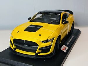 Maisto 1/18 Diecast Special Edition 2020 Mustang Shelby GT500 Yellow (SALE)