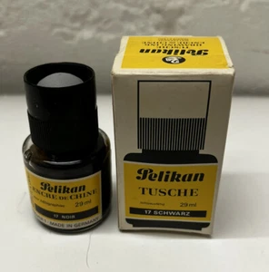 Pelikan VTG Drawing Ink Tusche 17 Black Schwarz Noir Made In Germany 1oz Box - Picture 1 of 3