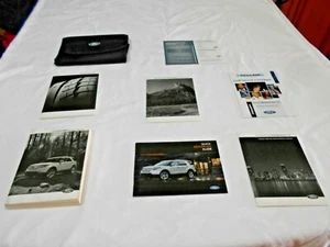 2014 FORD EXPLORER OWNER MANUAL 7 PC SET & BLACK DENIM FORD CASE. OEM. CLEAN - Picture 1 of 6