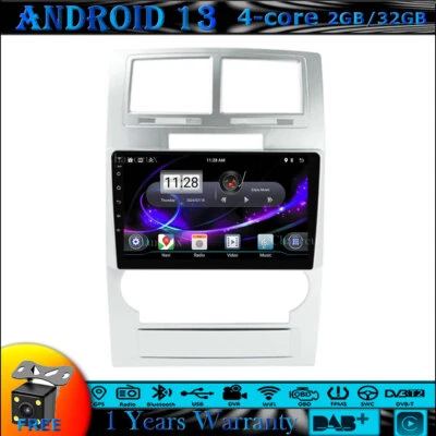 9"Android 13 Autoradio Carplay BT DAB GPS SATNavi For Dodge Charger Magnum 08-10 - Bild 1 von 4