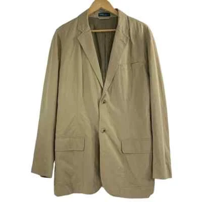 POLO by Ralph Lauren Made in Macau 2 Piece Khaki Tan Jacket and Pants Size 44L - Image 1 of 4