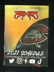 Carolina Mudcats 2021 programma tascabile US Foods Brewers affiliato Carolina League - Foto 1 di 2