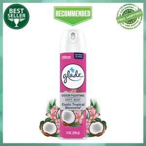 Glade Odor Fighting Soft Mist Air Room Spray, Exotic Tropical Blossoms, 8 oz - Picture 1 of 10