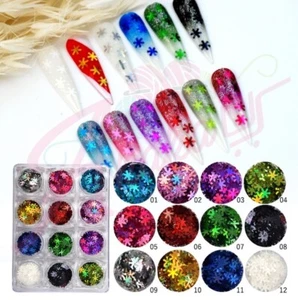 Nagel Glitzer Pailletten holografisch Laser Nail Art 3D Dekoration - USA schneller Versand - Bild 1 von 16