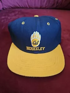 Vintage 90s Cal Berkeley Golden Bears Snapback Hat Autographed Jason Kidd Alumni - Picture 1 of 8