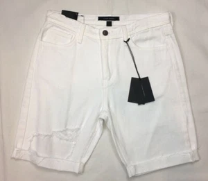 Flying Monkey Women's Cut Off High Rise White Jean Denim Shorts Size 26 NEW - Picture 1 of 10