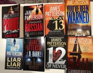 James Patterson Hardcover Paperback Lot Of 8 Books Good Condition *B - Picture 1 of 5
