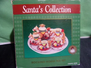 THC Santa's Collection Vintage 1996 MINI ROCKING HORSE TEA SET NEW IN OPEN BOX - Picture 1 of 5