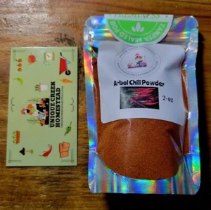 Chili de Arbol Chili Pepper POWDER Ground 15,000-30,000 Scoville SHU HOT Flakes - Picture 1 of 22