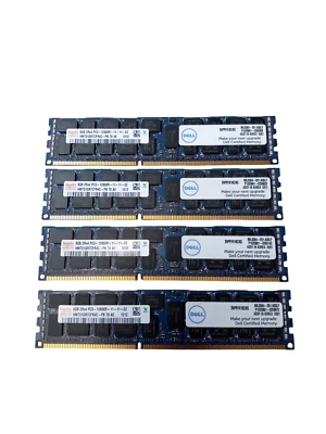32GB (4X8GB) PC3-12800R DDR3-1600MHZ 2RX8 REG-ECC HYNIX HMT31GR7CFR4C-PB - Image 1 of 4