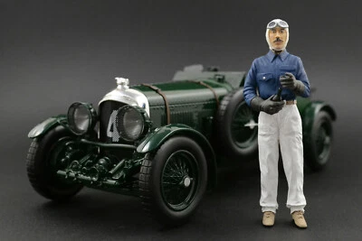 Tim Birkin Figura per 1:18 Minichamps PMA Bentley 4.5 Liter Blower NO CAR - Immagine 1 di 4