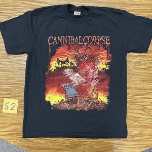 Camiseta De Colección Para Hombre XL Caníbal Cadáver Metal Negra Años 90 00 Y2K Siglos Tormento - Imagen 1 de 6