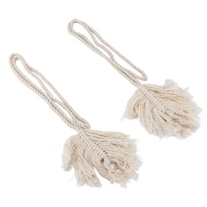 Curtain Straps 2Pcs Curtain Tiebacks Rope Cotton Thread For Living Room For - Picture 1 of 12