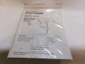 Manual del propietario para prensa de taladro radial Craftsman 34 pulgadas 137.219340 - Imagen 1 de 3