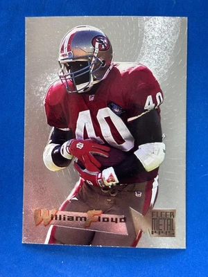 1995 Fleer Metal Silver Flashers #17 William Floyd San Francisco 49ers - Image 1 of 2