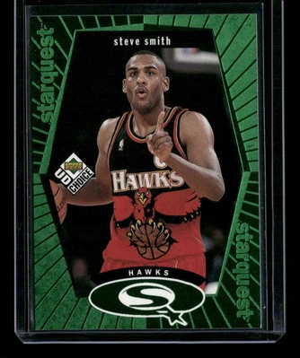 1998-99 UD Choice #SQ1 Steve Smith StarQuest Green - 14445 - Image 1 of 2