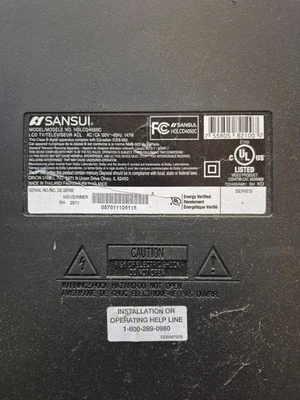 Sansui HDLCD4050 40" 1080p LCD TV  HDTV, Sansui HDTV, Wall mount No stands ** - Image 1 of 2