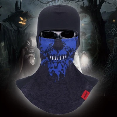 Scary Balaclava Ski Face Mask Halloween Ghost Skull Full Face Mask for Adults - Image 1 of 4
