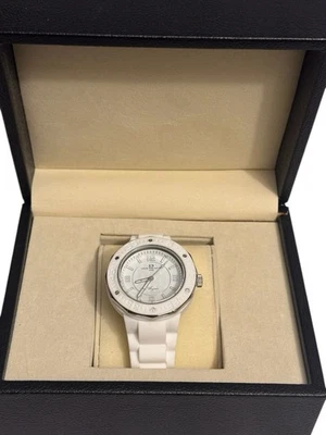 Oceanaut Watch OC0216 Quartz Acqua Gold White Rubber Band 41mm-New Batt - Image 1 of 4