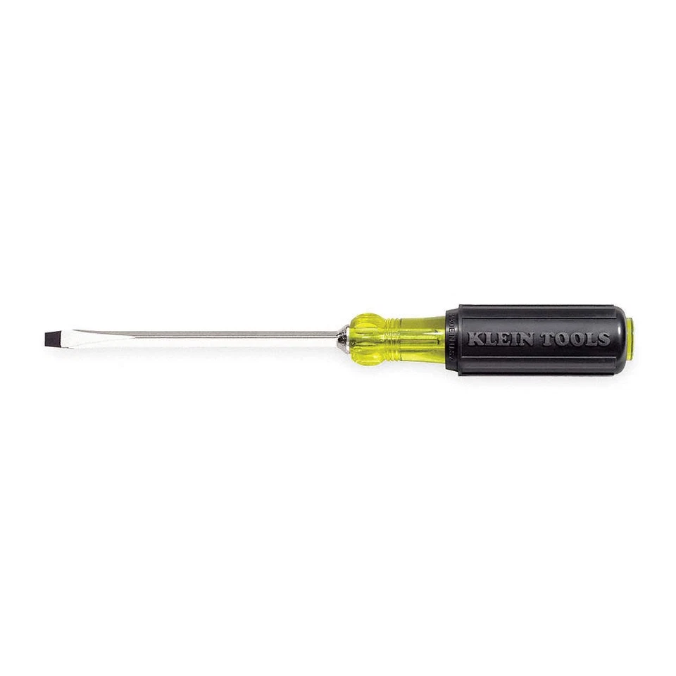 KLEIN TOOLS 600-12 Slotted Screwdriver, 1/2 in PK 4 - Image 1 of 1