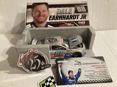 DALE EARHARDT JR 2015 РЕДКАЯ NO88 25-Я ПОБЕДА В КАРЬЕРЕ (DAYTONA 400) 1/24 CWC ФЛЭШКОТ - Изображение 1 из 4