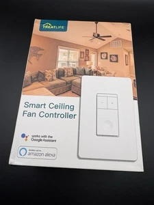 Treatlife Regolatore intelligente per ventilatore da soffitto. Filo neutro richiesto NUOVO IN SCATOLA APERTA - Foto 1 di 7