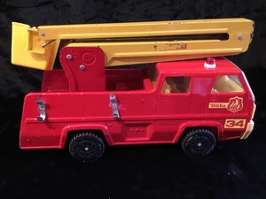 Camión de bomberos Tonka Snorkel Engine cubo aéreo metal prensado rojo #34 de colección - Imagen 1 de 19