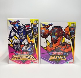 Tobot V Mini Series 2-Pack: Captain Police & Monster Action Figure Korea Toy