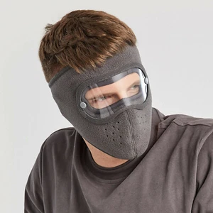 Unisex Adult Winter Full Face Mask Outdoor Cycling Ski Anti-fog Warm Face Mask- - Picture 1 of 7