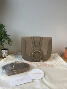 See By Chloe Hana shoulder bag in grained and suede cowhide with a thin strap - Picture 1 of 7