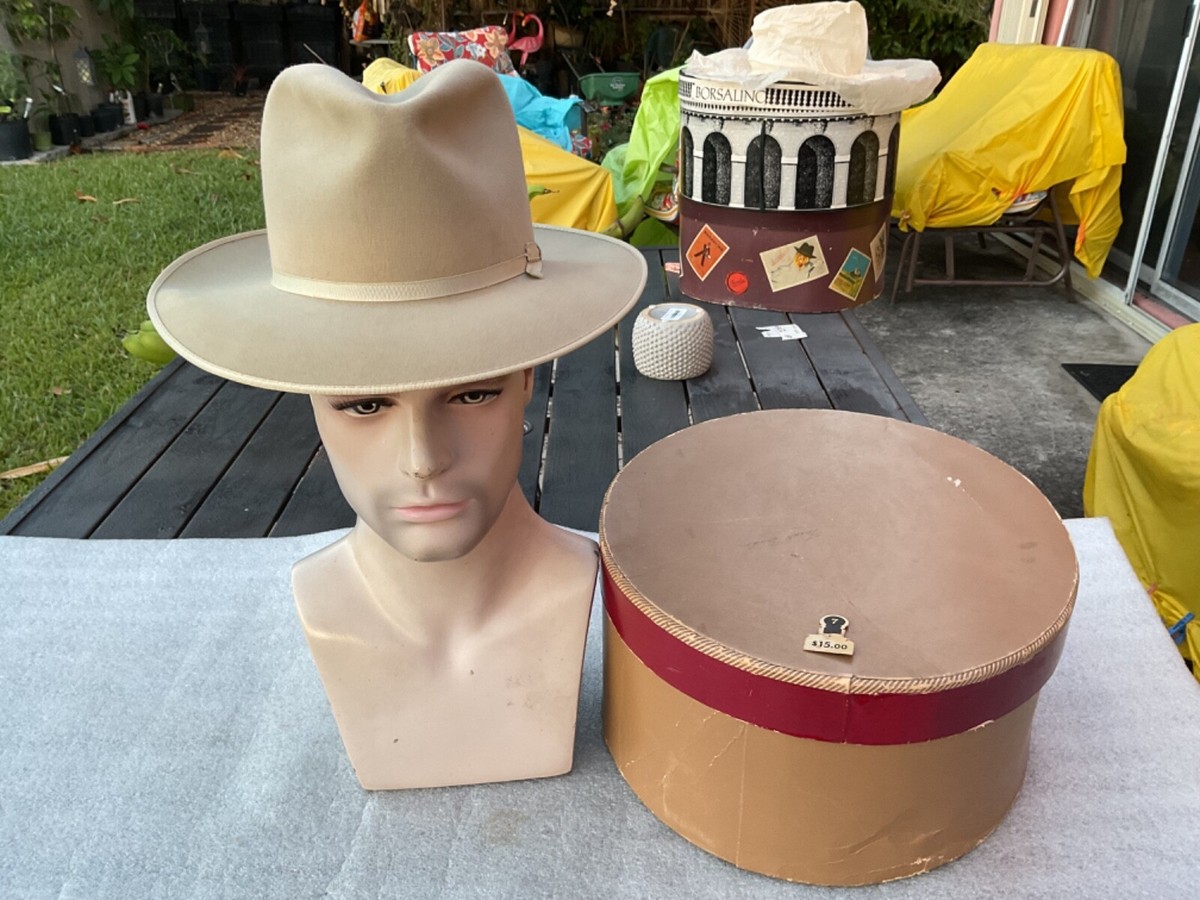 激レア！ VINTAGE 向かい合っ STETSON Stratoliner 57.5cm