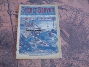 SECRET SERVICE #1252 OLD KING BRADY FRANK TOUSEY DIME NOVEL - Picture 1 of 1