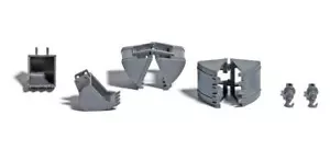 BNIB OO / HO BUSCH 7799 DIGGER BUCKETS / EXCAVATOR SHOVELS - DEPOT ACCESSORIES - Foto 1 di 2