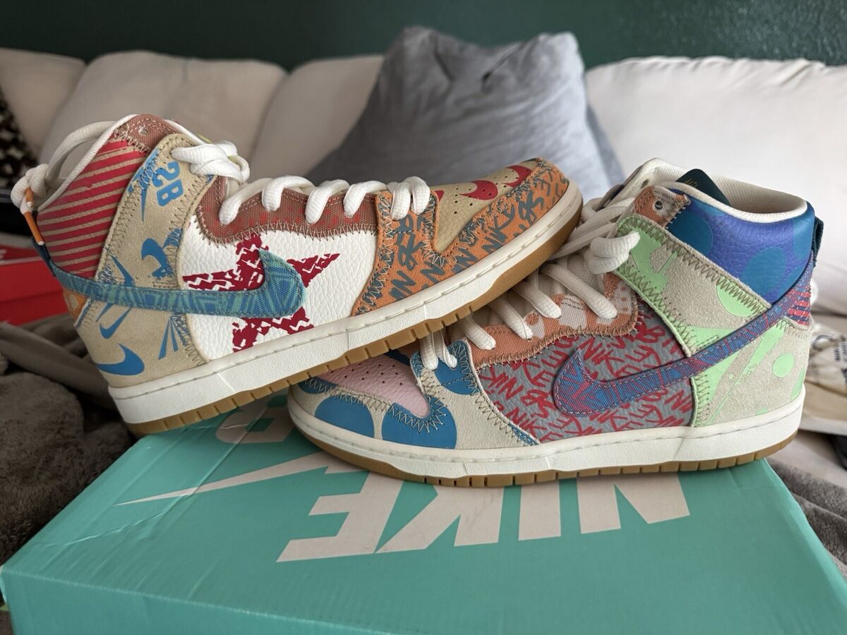 Preços baixos em Nike Thomas Campbell x SB Dunk High What Preços baixos em Nike Thomas Campbell x SB Dunk High What