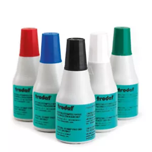 Trodat 73478 (Nero) 73481 (Bianco) 25 ml 7021 Inchiostro Artigianale Asciugatura Rapida - Foto 1 di 4