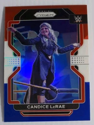 2022 Panini Prizm WWE - Red White & Blue Prizm #153 Candice LeRae - Image 1 of 2